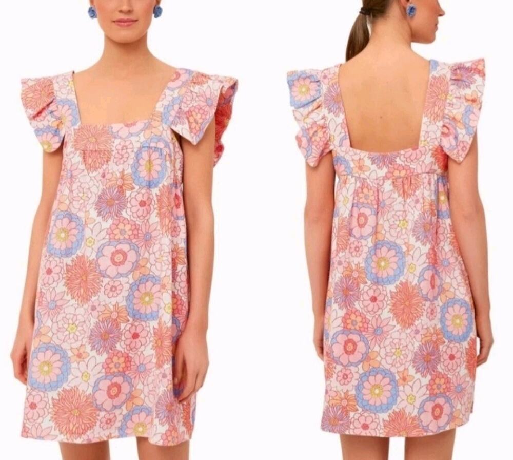 Tuckernuck Cameran Eubanks Hazel Dress L Wimberly Folly Floral Linen Pockets